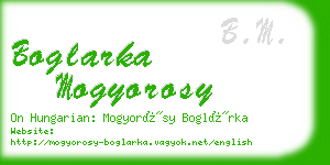 boglarka mogyorosy business card